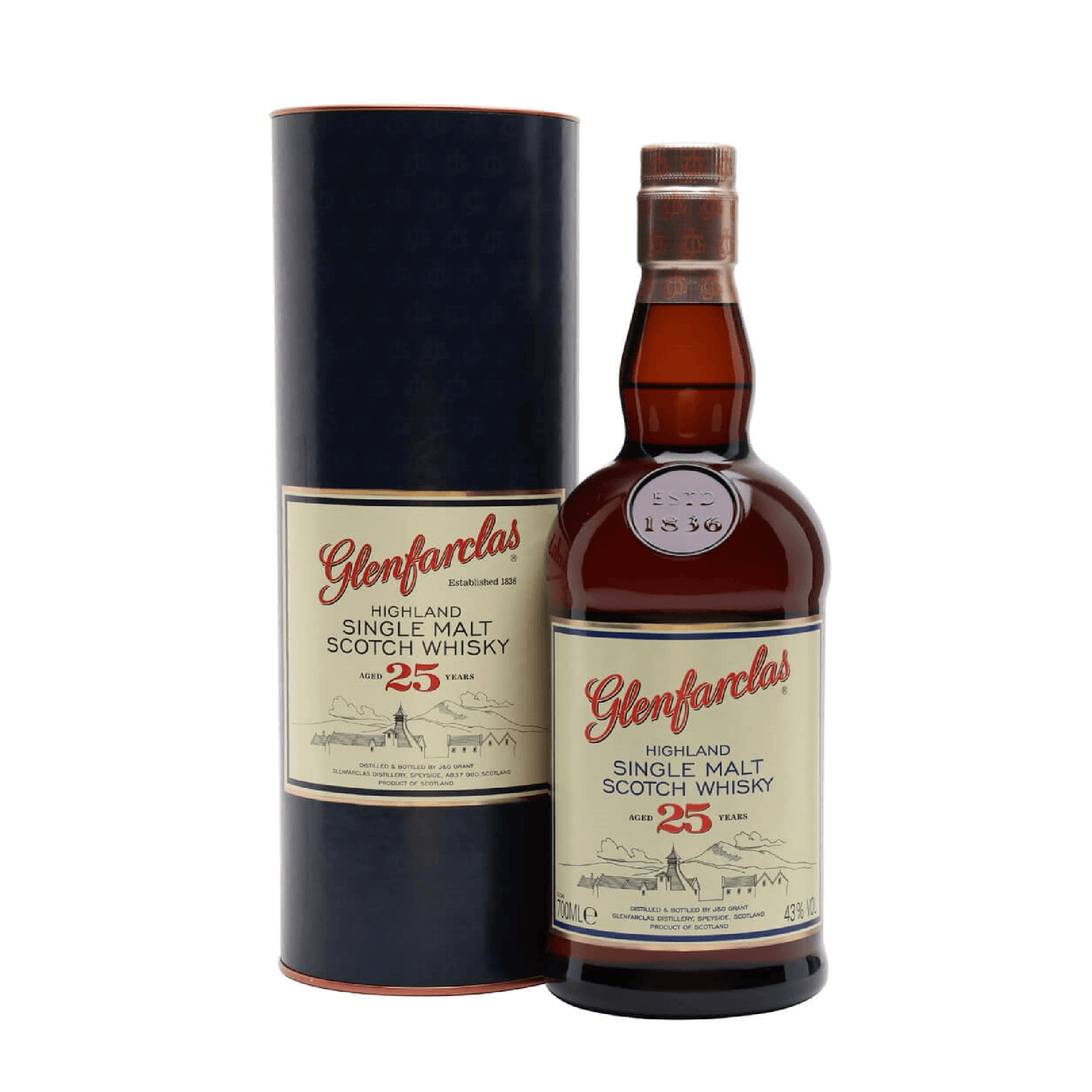 Glenfarclas 25 Years Aged Highland Single Malt Scotch Whiskey