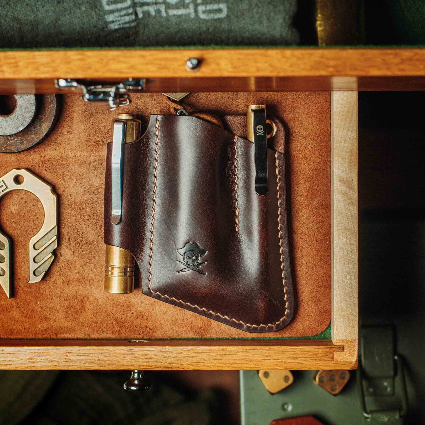 EDC Pocket Organizer - First Mate v3 | Leather Pocket Carrier