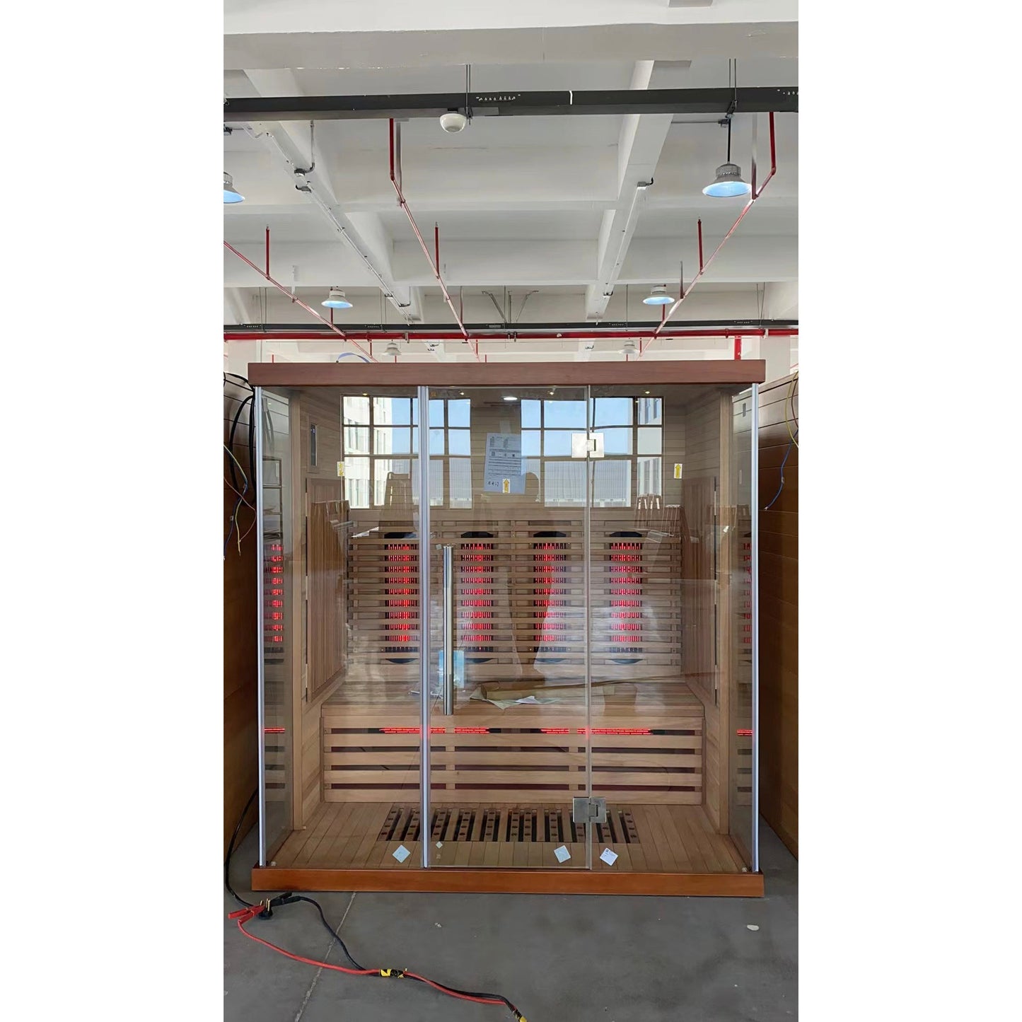 SAUNA EVOLUTION®  Indoor Low EMF Sauna with Front Glass Far Infrared 05