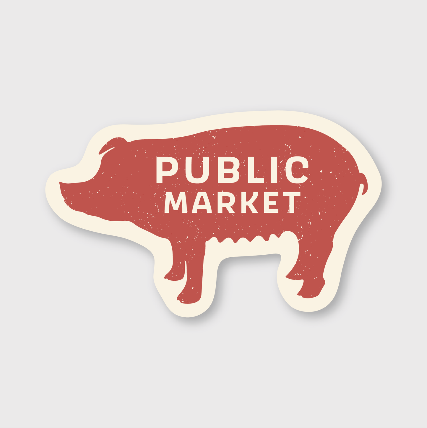 Market Pig Sticker