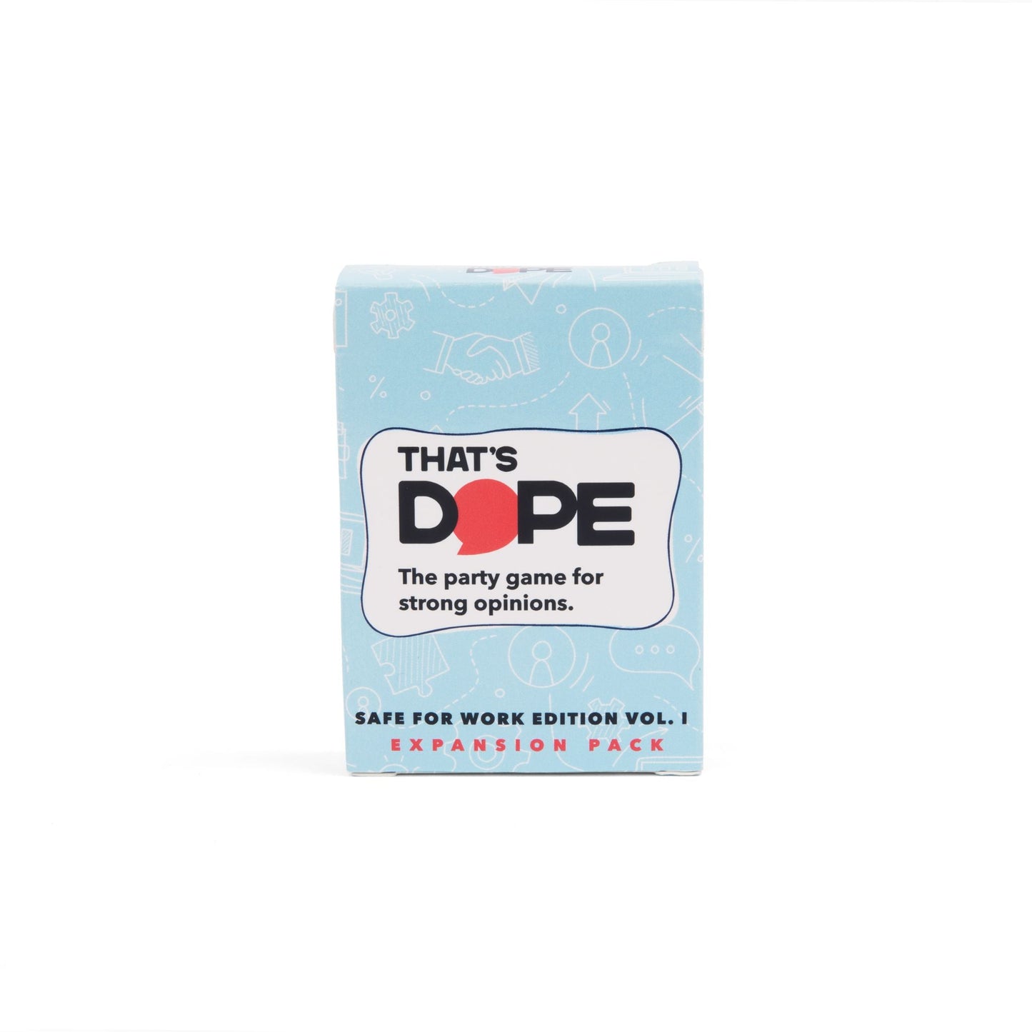 Box of 'That's Dope' game expansion pack on a white background