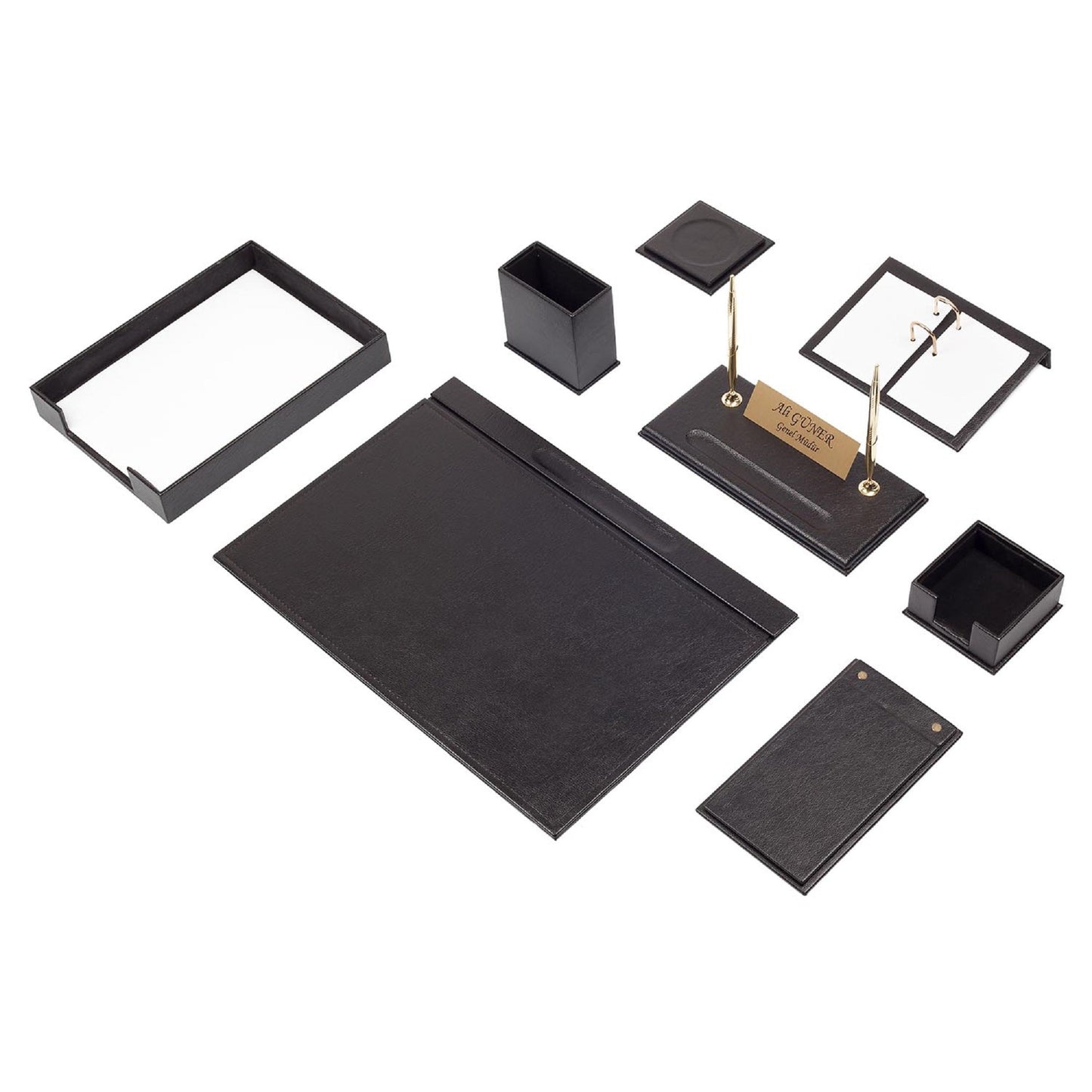 MOOG Leather Desk Set - Single Document Tray- 10 PCS
