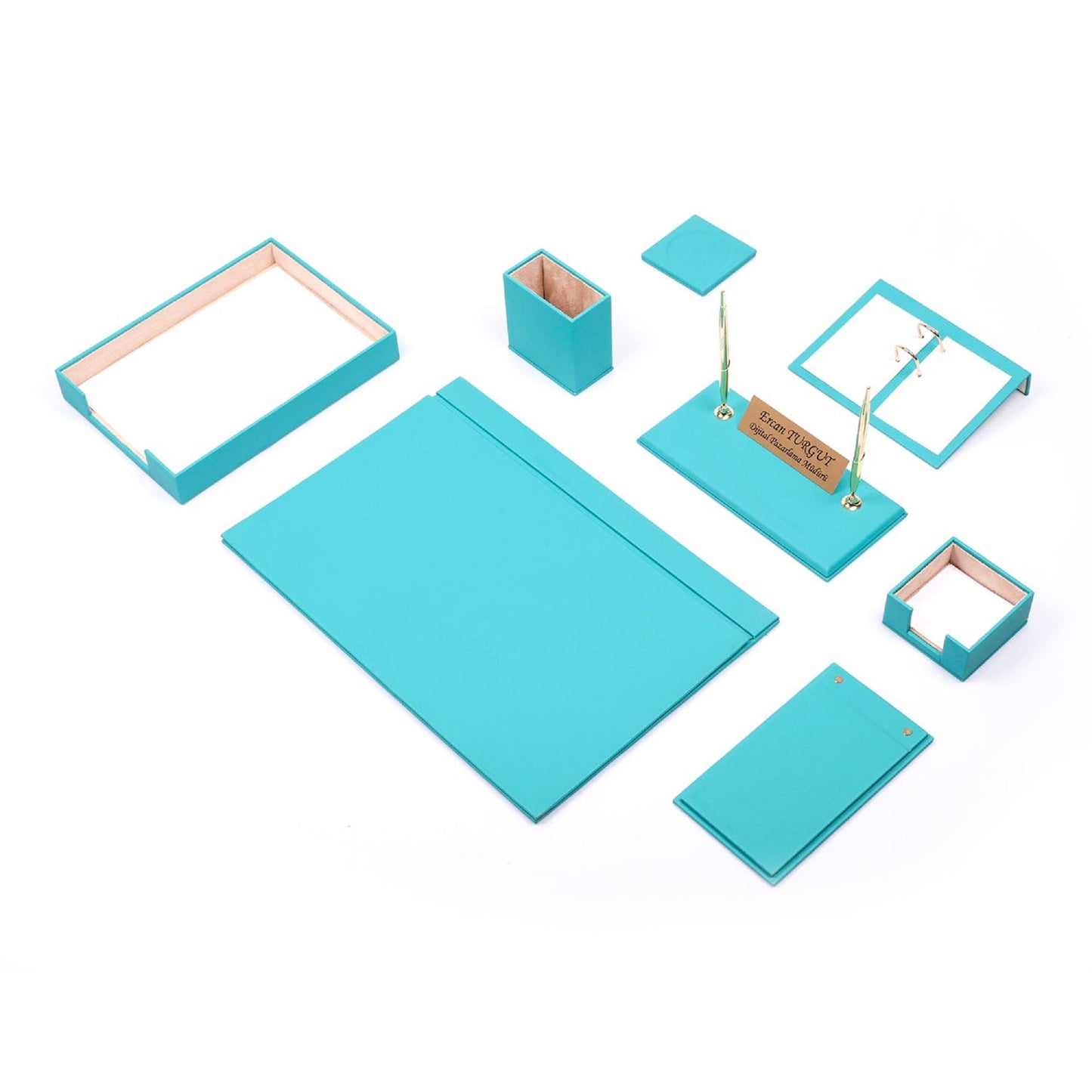 MOOG Leather Desk Set - Single Document Tray- 10 PCS