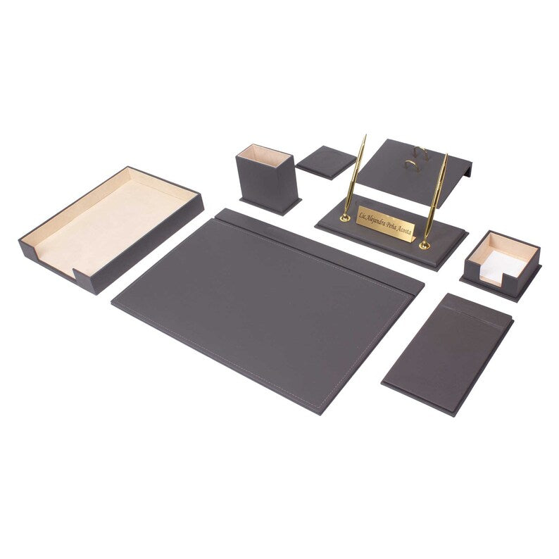 MOOG Leather Desk Set - Single Document Tray- 10 PCS