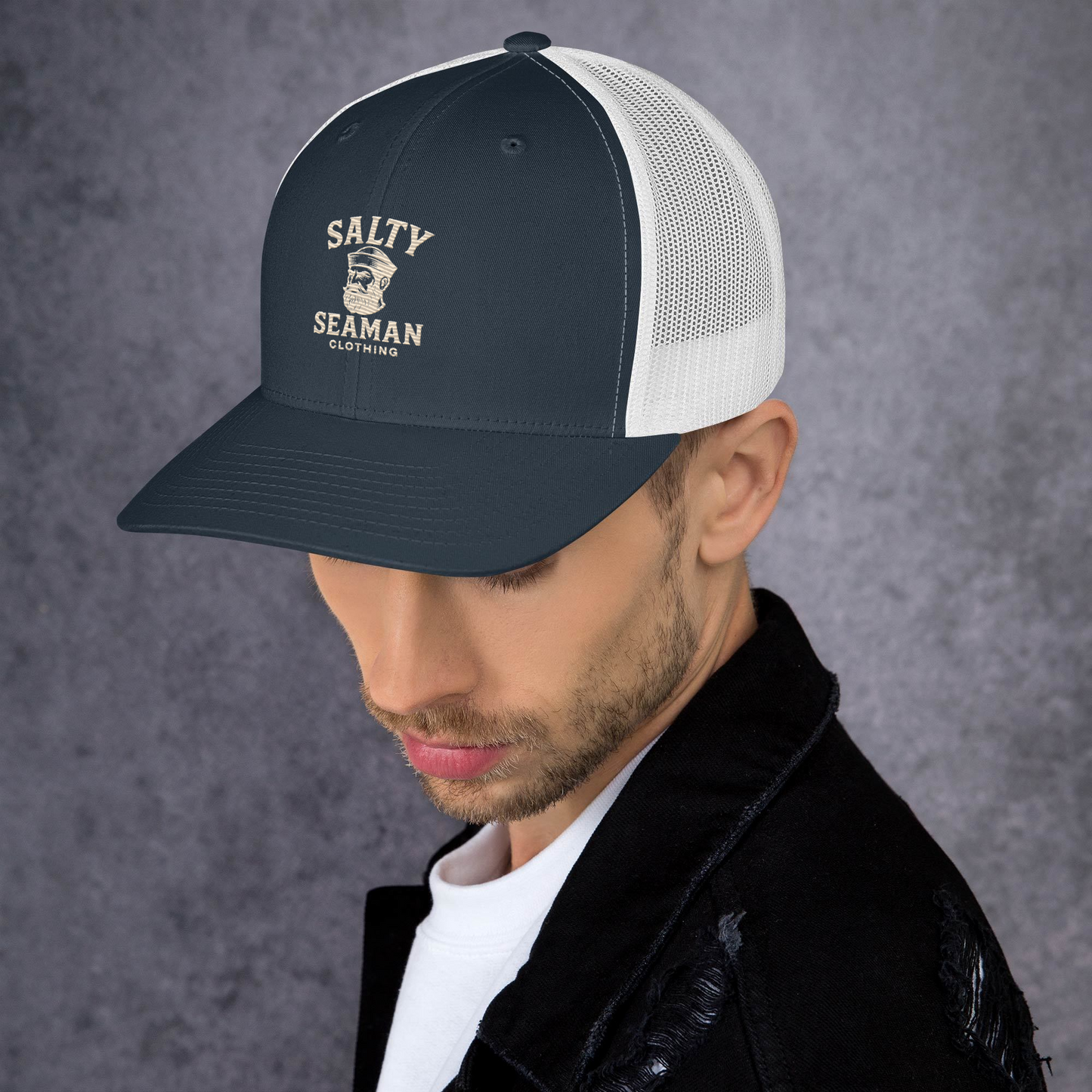 Salty Seaman Mesh Trucker Cap – Maritime Classic